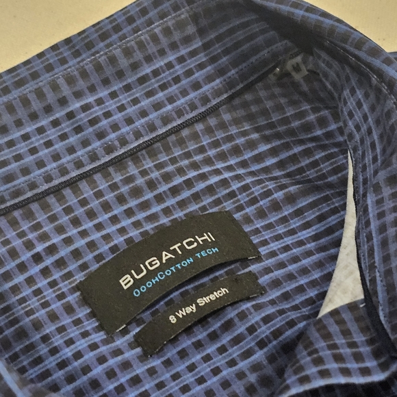 Bugatchi 8 Way Stretch Button Down M - Picture 3 of 5